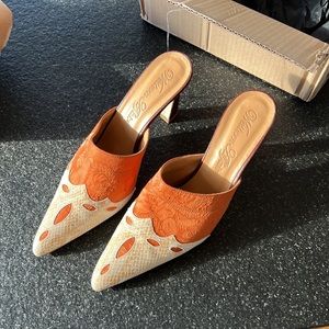 Western Affair Cowgirl Mules - Burnt Orange